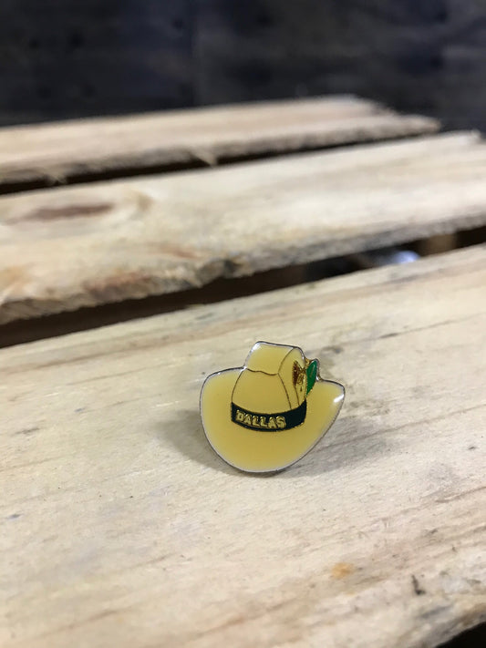 Vintage Dallas Hat Lapel Pin