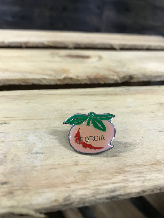 Georgia Peach Lapel Pin