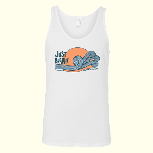 Just Breathe // Solid White Tank
